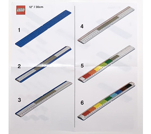 LEGO 2 0 Convertible Ruler met Minifigure (5007195) Instructions