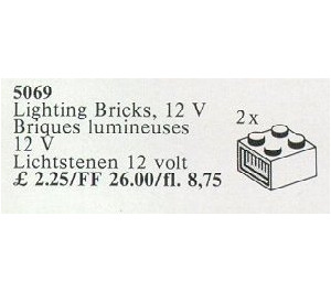 LEGO 2 Lighting Bricks 12V Set 5069