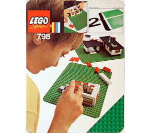 LEGO 2 Medium Baseplates, Green Set 798