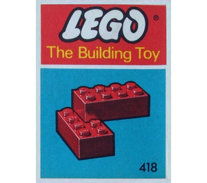 LEGO 2 x 4 Bricks (The Building Toy) Set 418-2