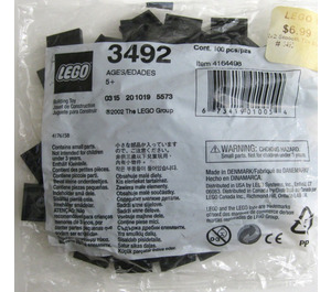 LEGO 2x2 Zwart Smooth Tiles 3492