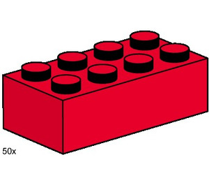LEGO 2x4 Red Bricks Set 3462