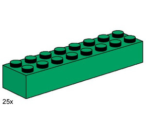 LEGO 2x8 Dark Green Bricks Set 3466
