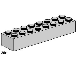 LEGO 2x8 Light Grey Bricks Set 3464