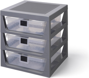 LEGO 3 Drawer Storage Rack Gray (5006608)