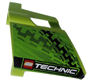 LEGO 3D Panel 23 with Tire Marks and Technic Logo Sticker (44352 / 44353)