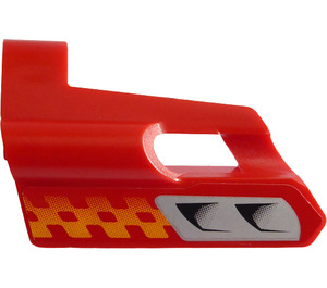 LEGO 3D Paneel 24 met Oranje Checkers en Lucht Vents (47712)