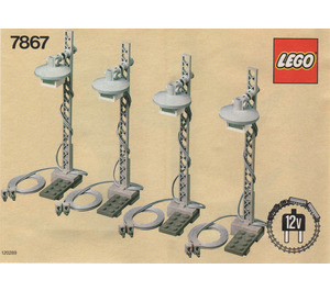 LEGO 4 Lighting Standards Electric 12V Set 7867 Instructions