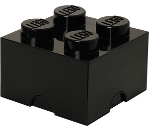 LEGO 4 stud Black Storage Brick (5005020)
