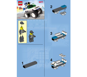 LEGO 4WD Polizei Patrol 6471 Instructions