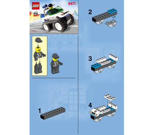 LEGO 4WD Police Patrol 6471 Instructies