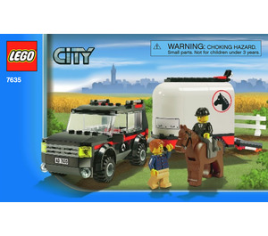 LEGO 4WD avec Cheval Trailer 7635 Instructions