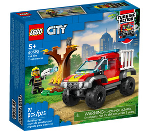 LEGO 4x4 Feuer Truck Rescue 60393 Packaging