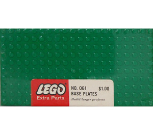 LEGO 5 - 10X20 base plates - Green Set 061-1