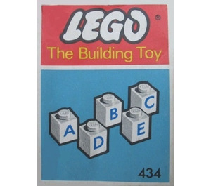 LEGO 50 lettered bricks (The Building Toy) 434