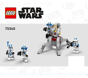 LEGO 501st Clone Troopers Battle Pack Set 75345 Instructions