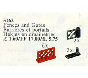 LEGO 6 Fences et 2 Gates 5162