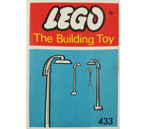 LEGO 6 Street Lamps met Gebogen bovenkant (The Building Toy) 433