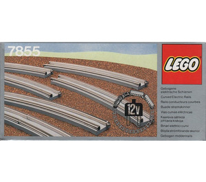 LEGO 8 Curved Electric Rails Grey 12V Set 7855