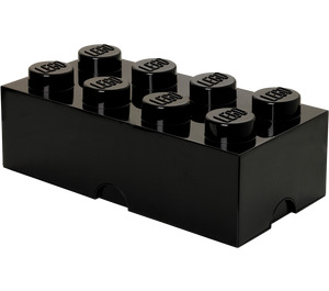 LEGO 8 stud Black Storage Brick (5005031)