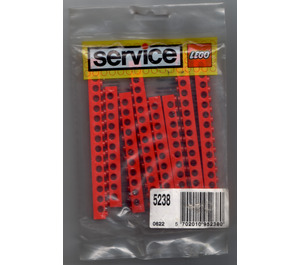 LEGO 8 Technic Beams Red Set 5238