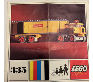 LEGO 8-wheeler articulated lorry Set 335-2 Instructions