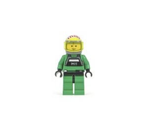 LEGO A-Ala Piloto con Verde Jumpsuit y Transparente Amarillo Visera Minifigura