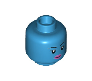 LEGO Aayla Secura Minifigure Kopf (Einbau-Vollbolzen) (3626 / 33444)