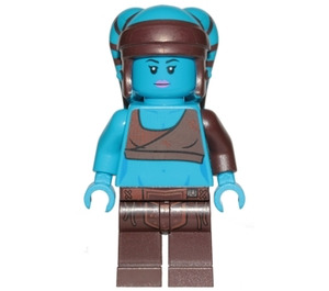 LEGO Aayla Secura med Mørk Azure Skin Minifigur