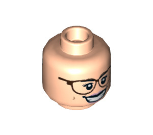 LEGO Abby Yates Minifigure Head (Recessed Solid Stud) (3626 / 27431)
