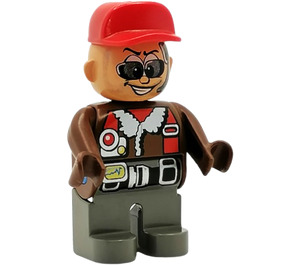 LEGO Action Wheeler med Solglasögon Duplo figur