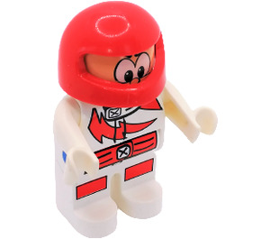 LEGO Action Wheelers, Male, Racing Suit with Red Lightning Duplo Figure