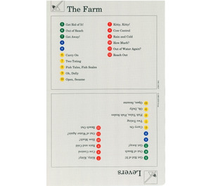 LEGO Activity Carta Index Carta 2 - The Farm & Levers