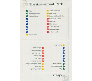 LEGO Activity Card Index Card 4 - The Amusement Park & Gears