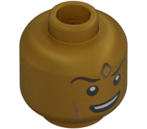 LEGO Adam Warlock Minifigure Head (Recessed Solid Stud) (3626 / 102814)