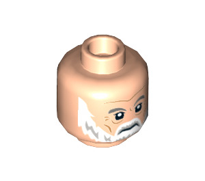LEGO Admiral Ematt Minifigure Head (Recessed Solid Stud) (3626)