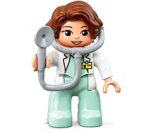 LEGO Adult Mujer Médico Figura Duplo