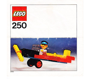 LEGO Aeroplane et pilot 250-3 Instructions