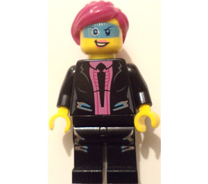 LEGO Agent Caila Phoenix mit Magenta Haar mit Pferdeschwanz Minifigur