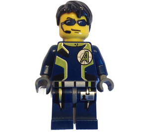 LEGO Agent Chase met Microphone Minifiguur