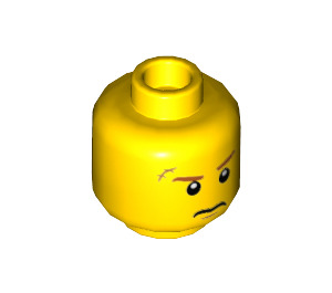LEGO Agent Max Burns with Helmet and Armor Minifigure Head (Recessed Solid Stud) (3626 / 20352)