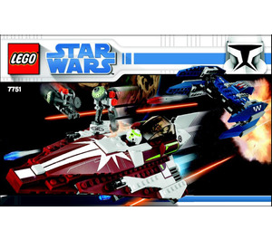 LEGO Ahsoka's Starfighter und Vulture Droid 7751 Instructions
