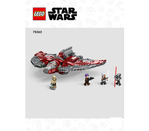 LEGO Ahsoka Tano's T-6 Jedi Navette 75362 Instructions