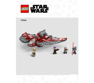 LEGO Ahsoka Tano's T-6 Jedi Shuttle 75362 Anweisungen