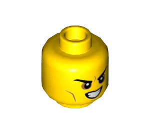 LEGO Air Base Male Prisoner Minifigure Head (Recessed Solid Stud) (3626 / 43229)