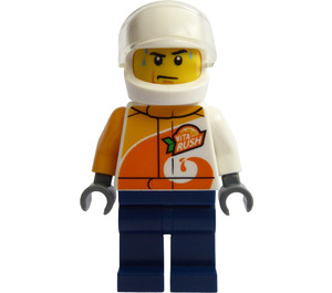 LEGO Air Race Pilot with Dark Blue Legs  Minifigure