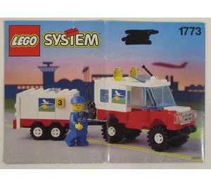 LEGO Airline Maintenance Fahrzeug mit Trailer 1773 Instructions