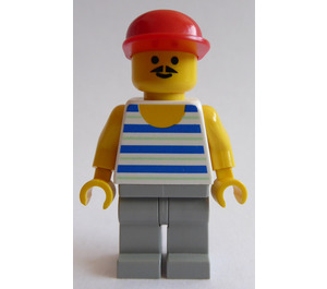 LEGO Airline Passenger with Striped Tank Top Minifigure