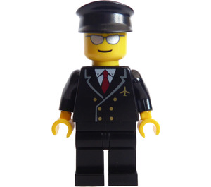 LEGO Airline Pilote avec Mirrored Des lunettes de soleil Minifigurine