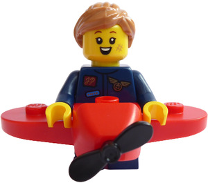 LEGO Flugzeug Mädchen Minifigur